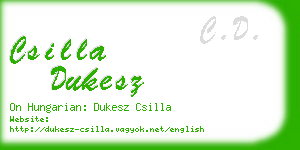 csilla dukesz business card